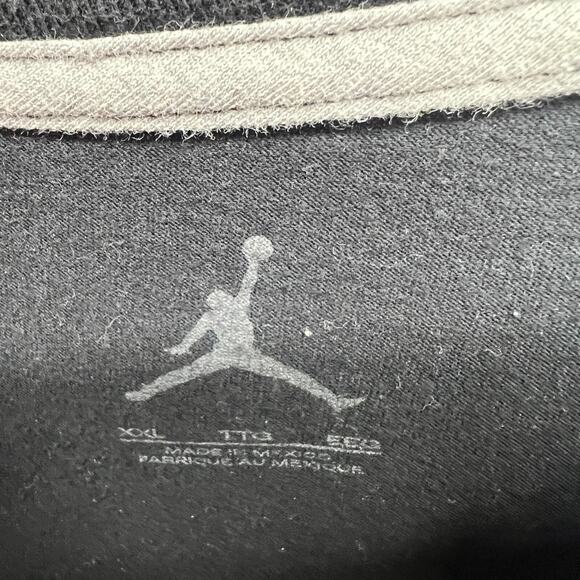 Jordan Shirt Mens XXL 2XL Black Air Swoosh T-shirt Crew Neck Retro - Picture 6 of 13